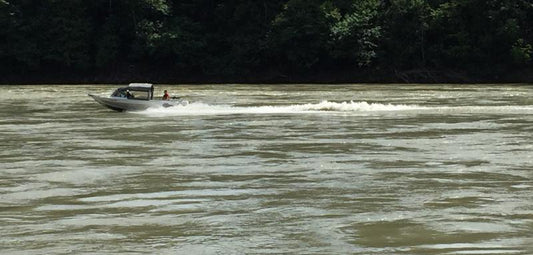 Boating in the Flooded Fraser River